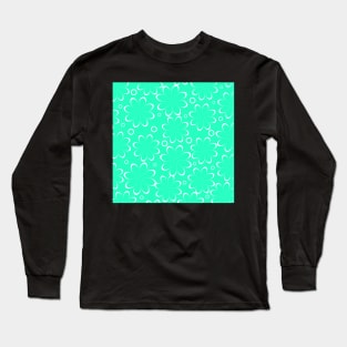 Flowers in mint Long Sleeve T-Shirt